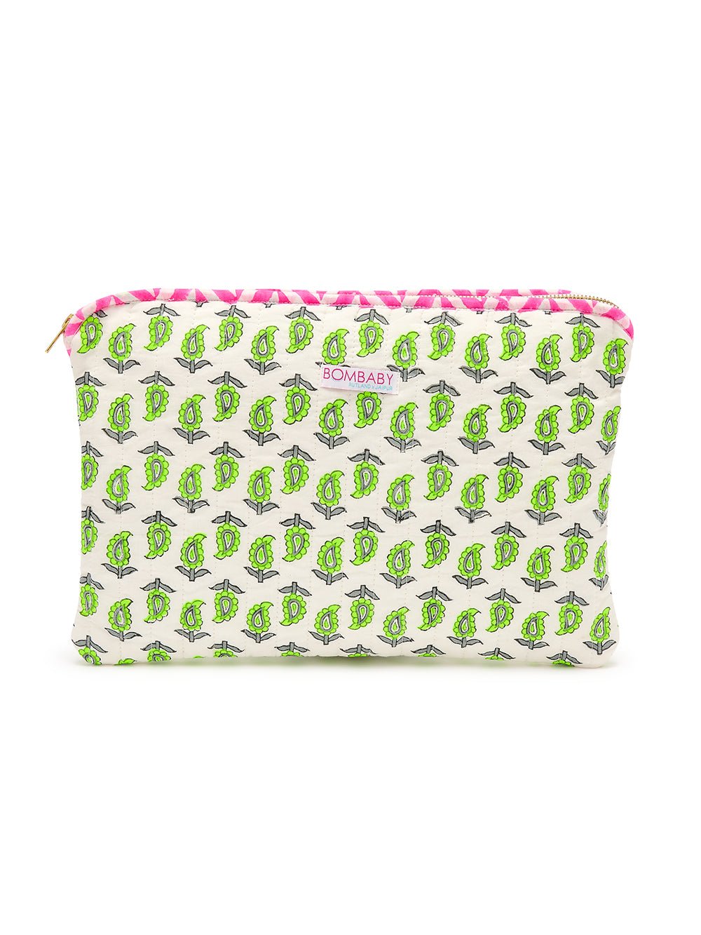 Quilted Pouch | Neon Paisley - Bombaby