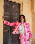 Quilted Ruffle Jacket | Elle - Bombaby