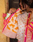 Quilted Ruffle Jacket | Elle - Bombaby