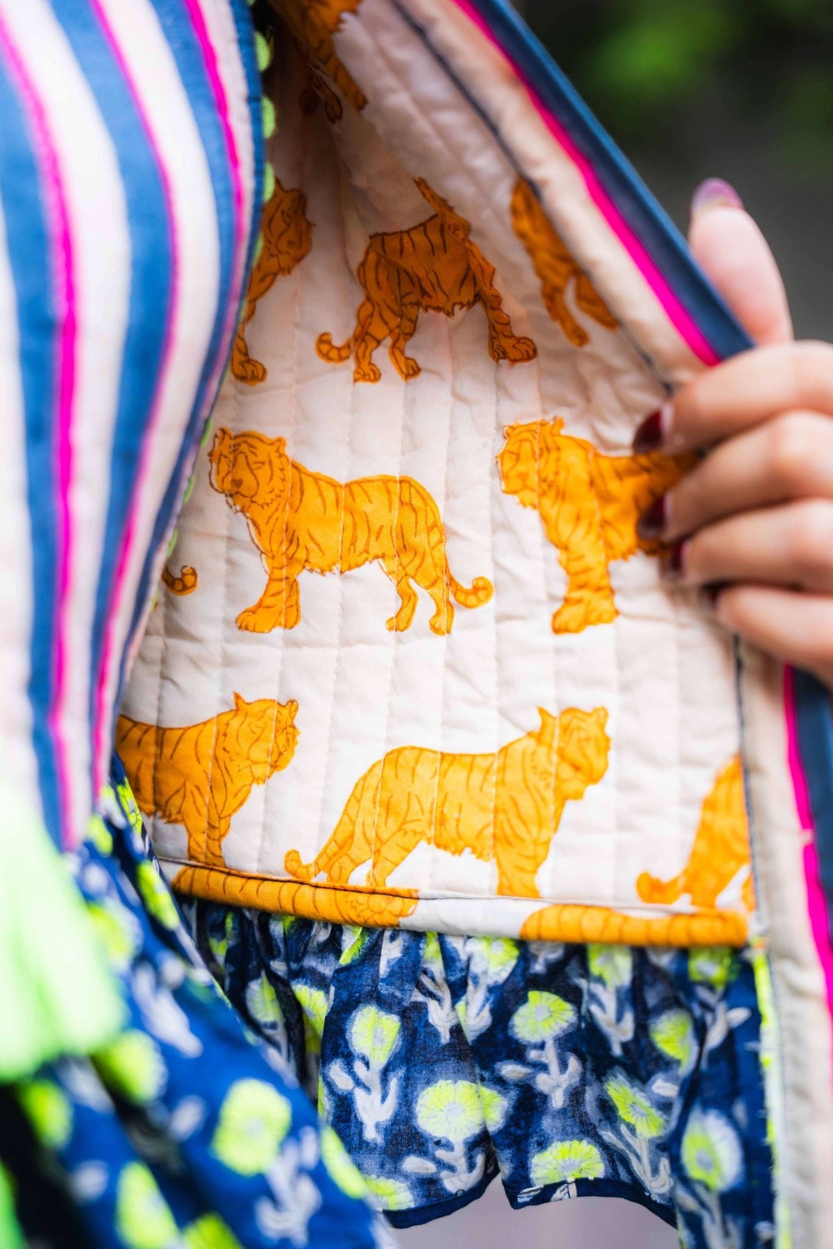 Quilted Ruffle Jacket | Tess - Bombaby