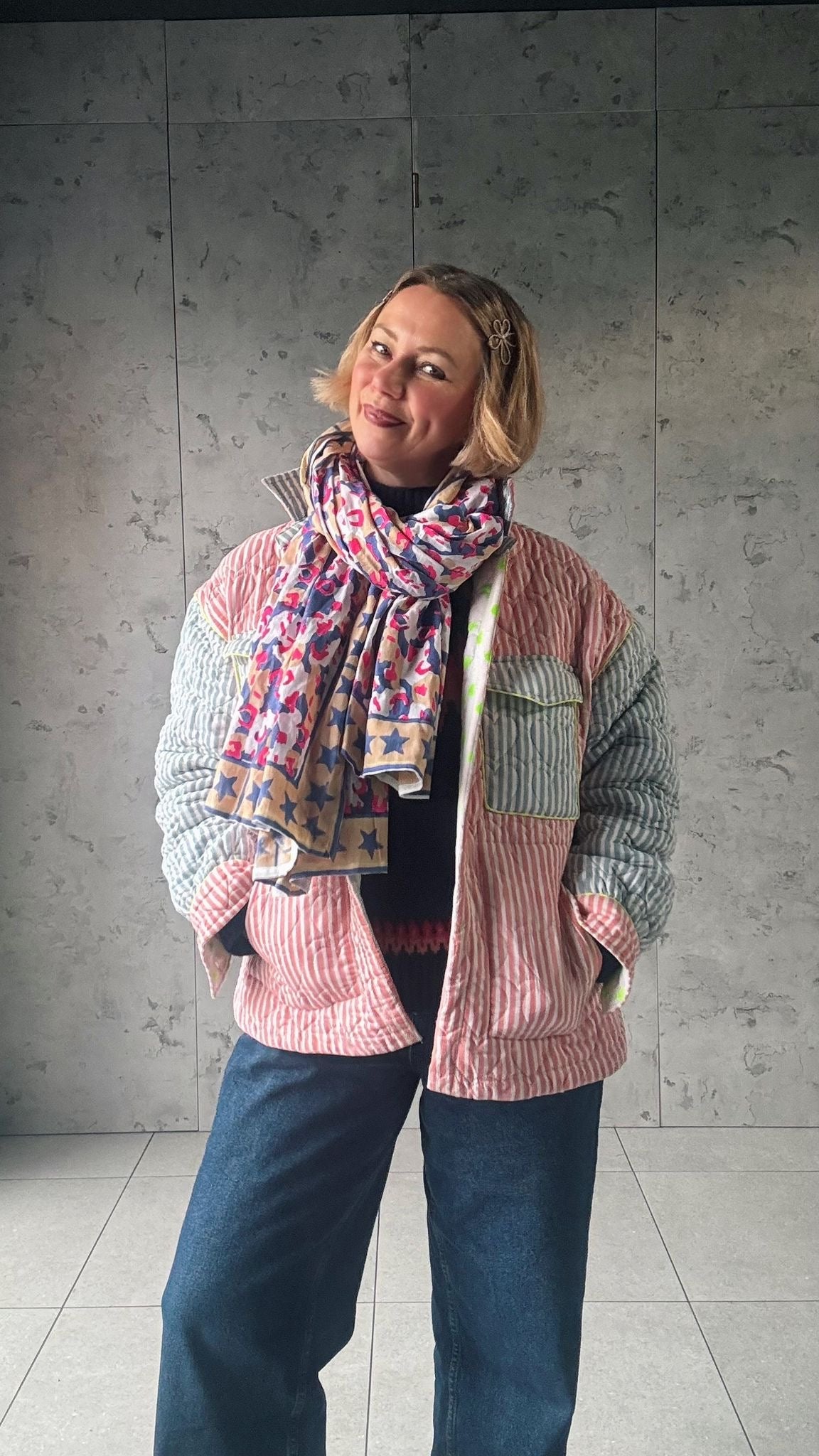 Quilted Shacket | Sunwashed - Bombaby