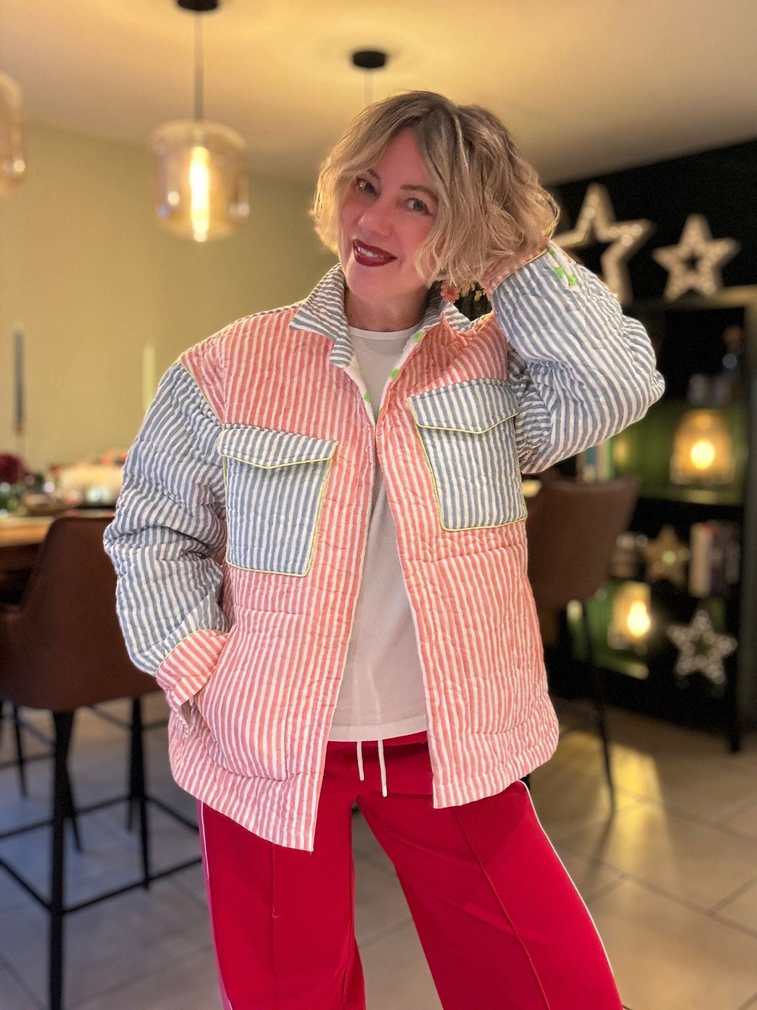 Quilted Shacket | Sunwashed - Bombaby