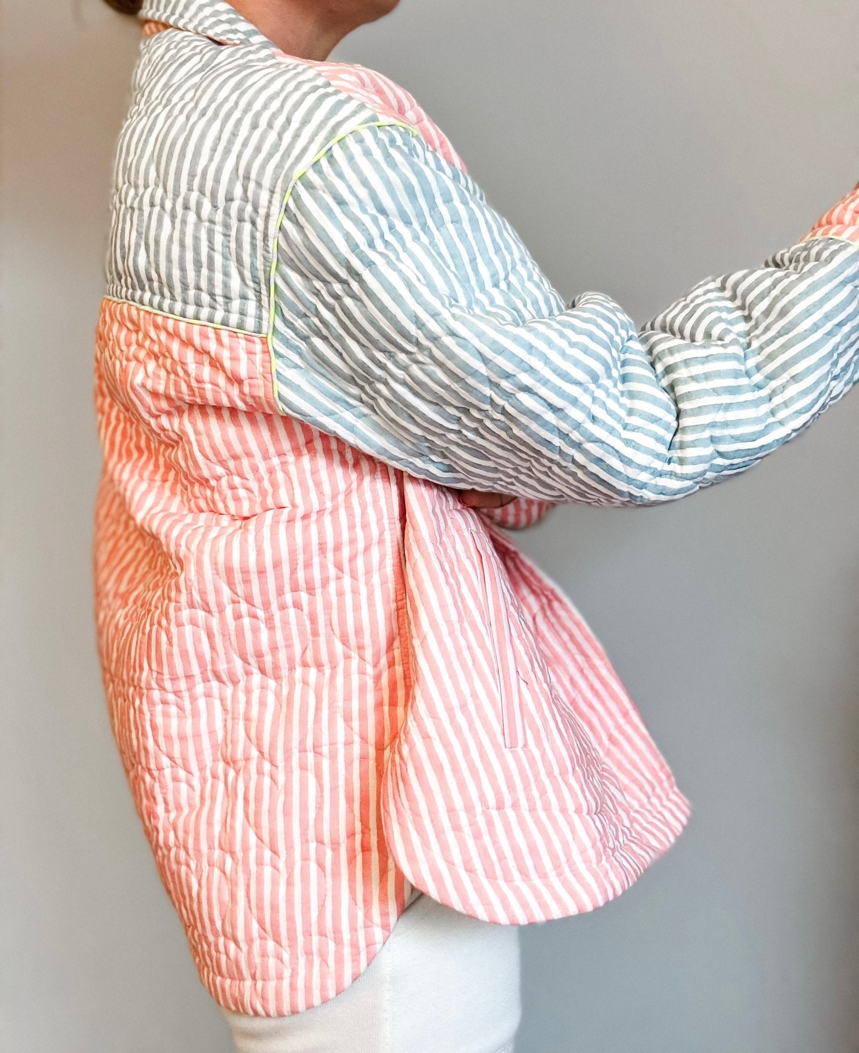 Quilted Shacket | Sunwashed - Bombaby