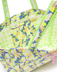 Quilted Tote Bag | Neon Storm - Bombaby
