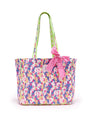 Quilted Tote Bag | Pink Mirage - Bombaby