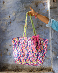 Quilted Tote Bag | Rebel Camo (Pink Mirage) - Bombaby