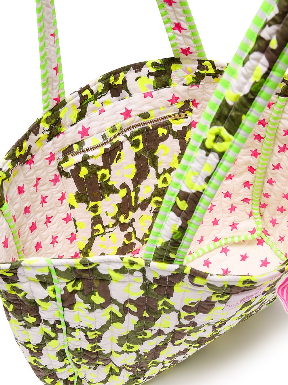 Quilted Tote Bag | Rebel Camo - Bombaby