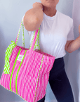 Quilted Tote Bag | Sugar Rush - Bombaby