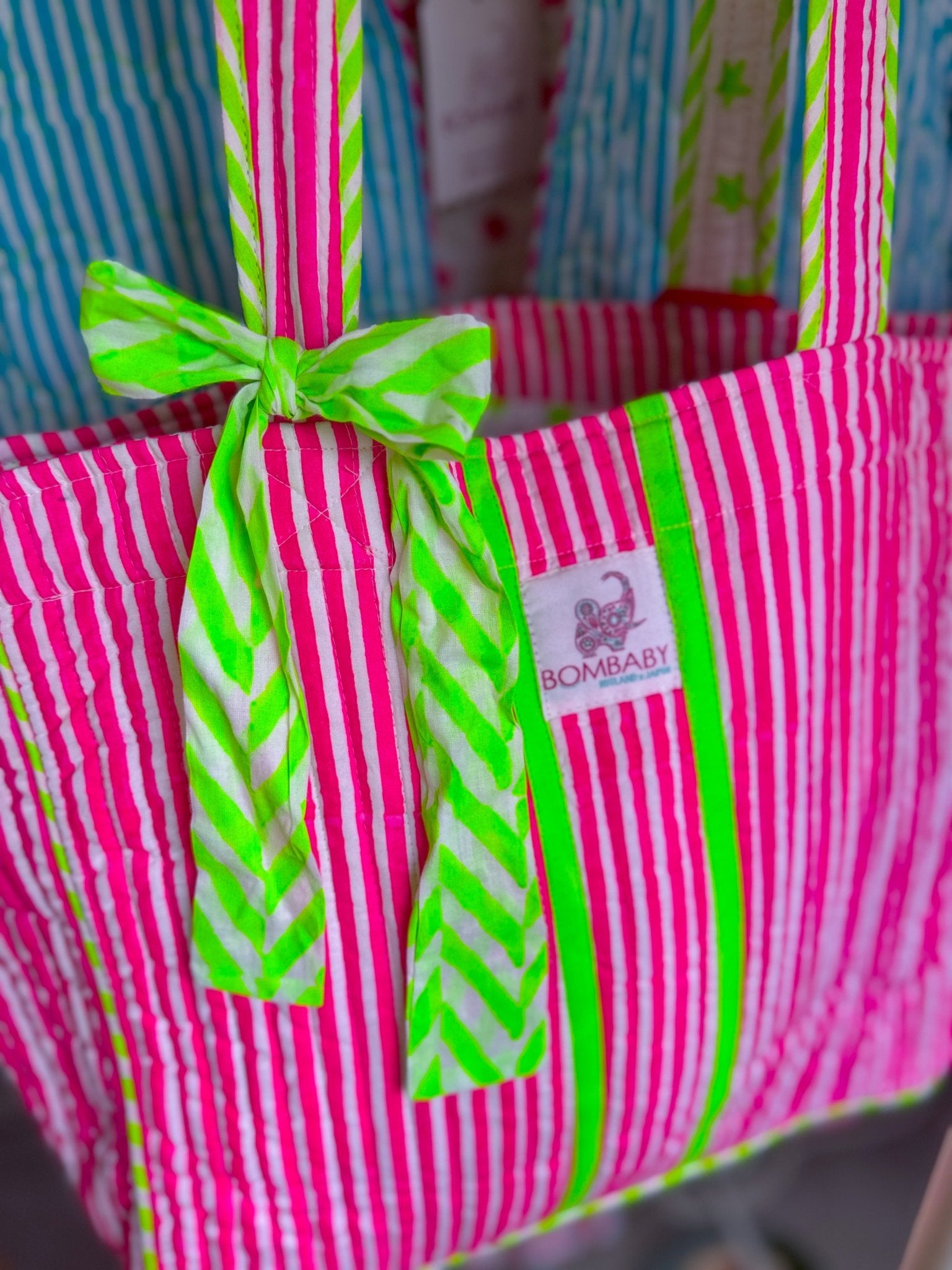 Quilted Tote Bag | Sugar Rush - Bombaby