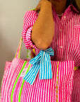 Quilted Tote Bag | Sugar Rush - Bombaby