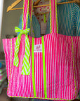 Quilted Tote Bag | Sugar Rush - Bombaby