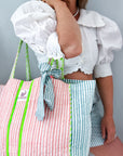 Quilted Tote Bag | Sunwashed - Bombaby