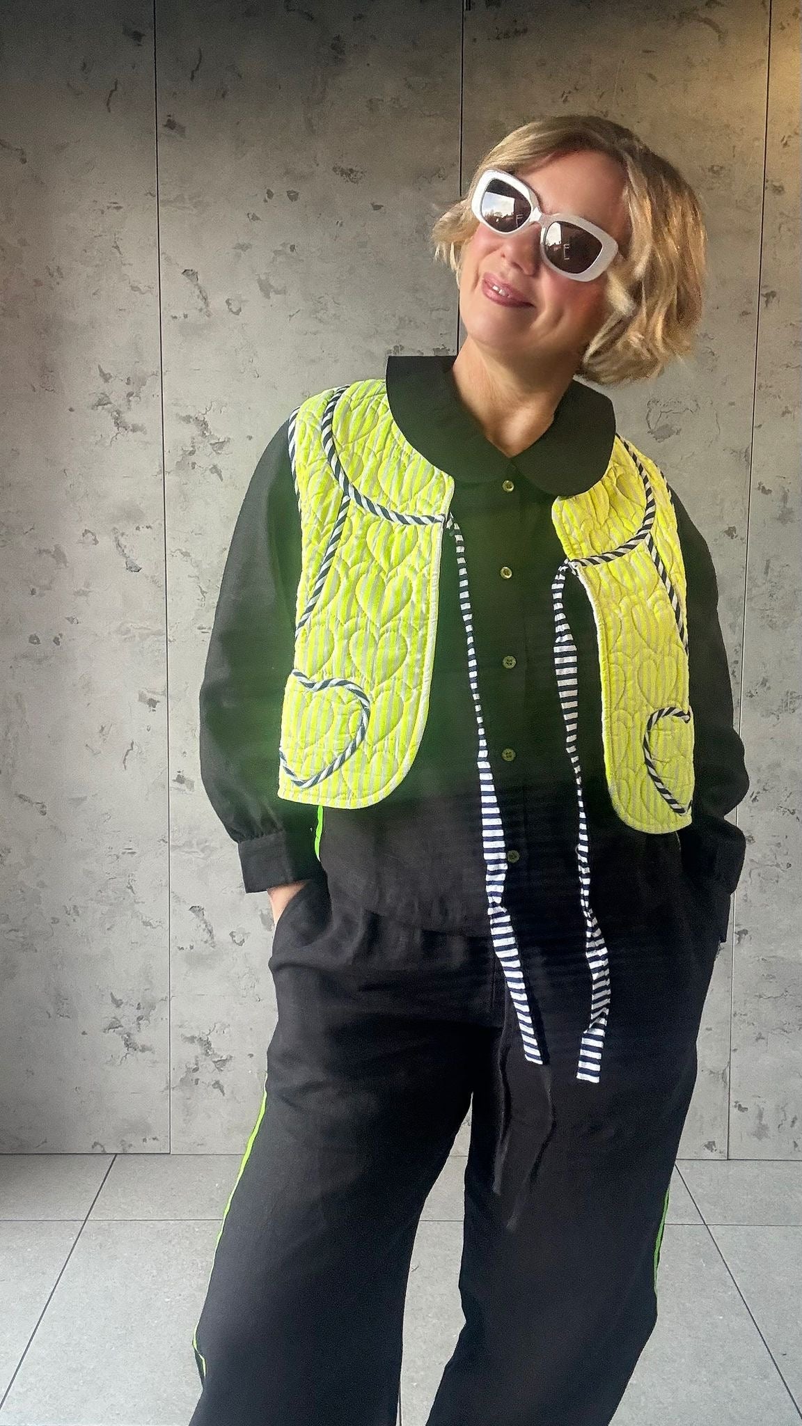 Quilted Waistcoat | Limoncello - Bombaby