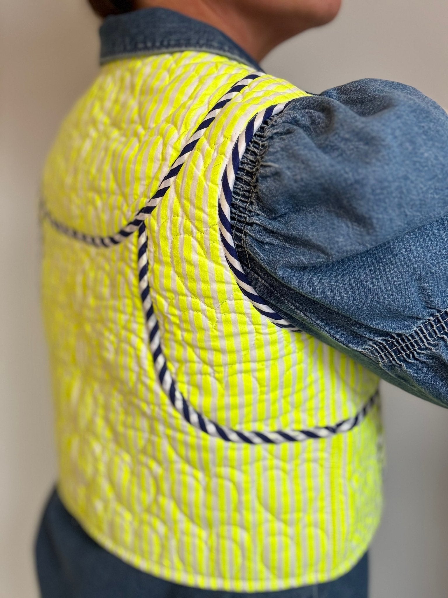 Quilted Waistcoat | Limoncello - Bombaby