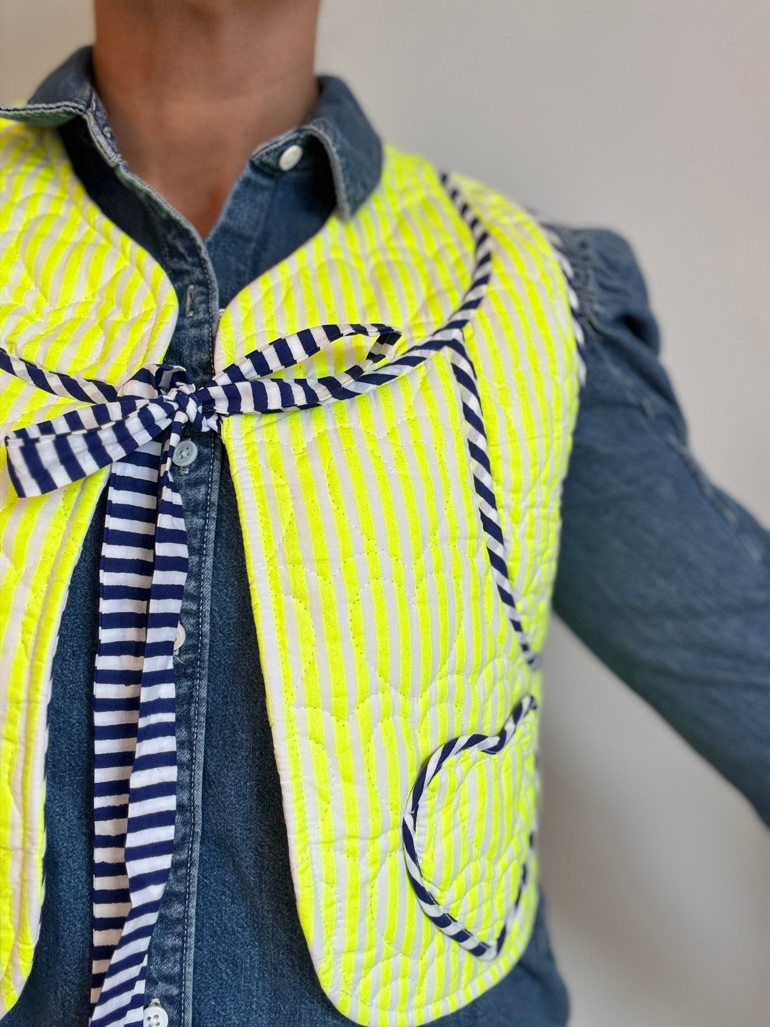 Quilted Waistcoat | Limoncello - Bombaby