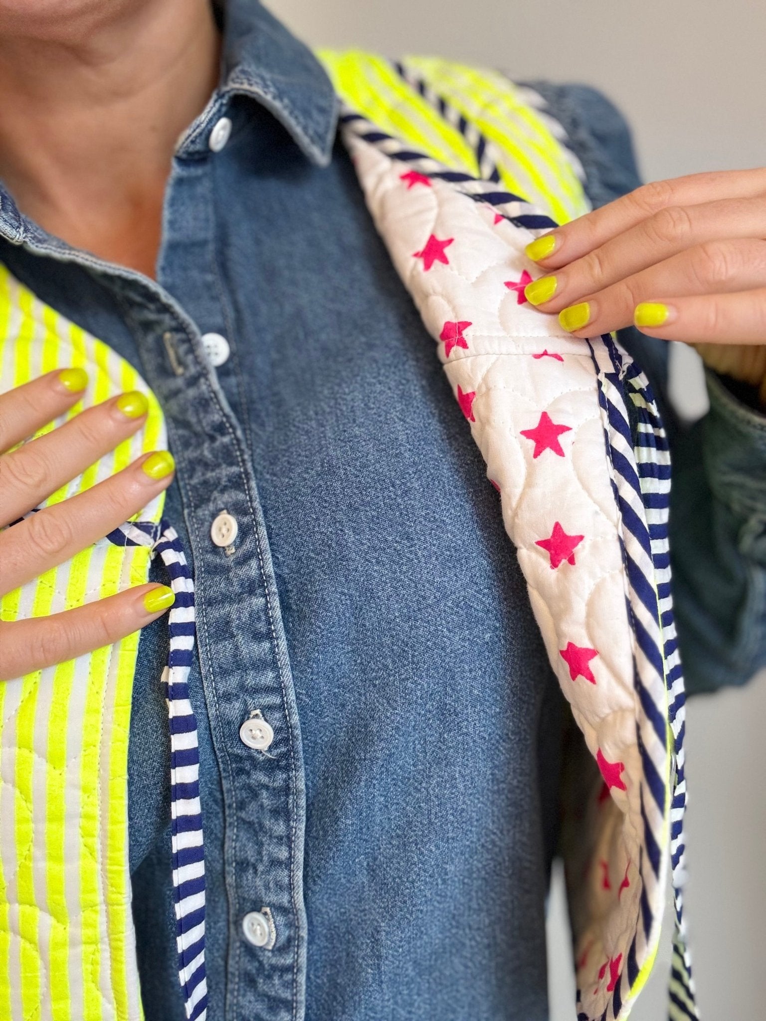 Quilted Waistcoat | Limoncello - Bombaby