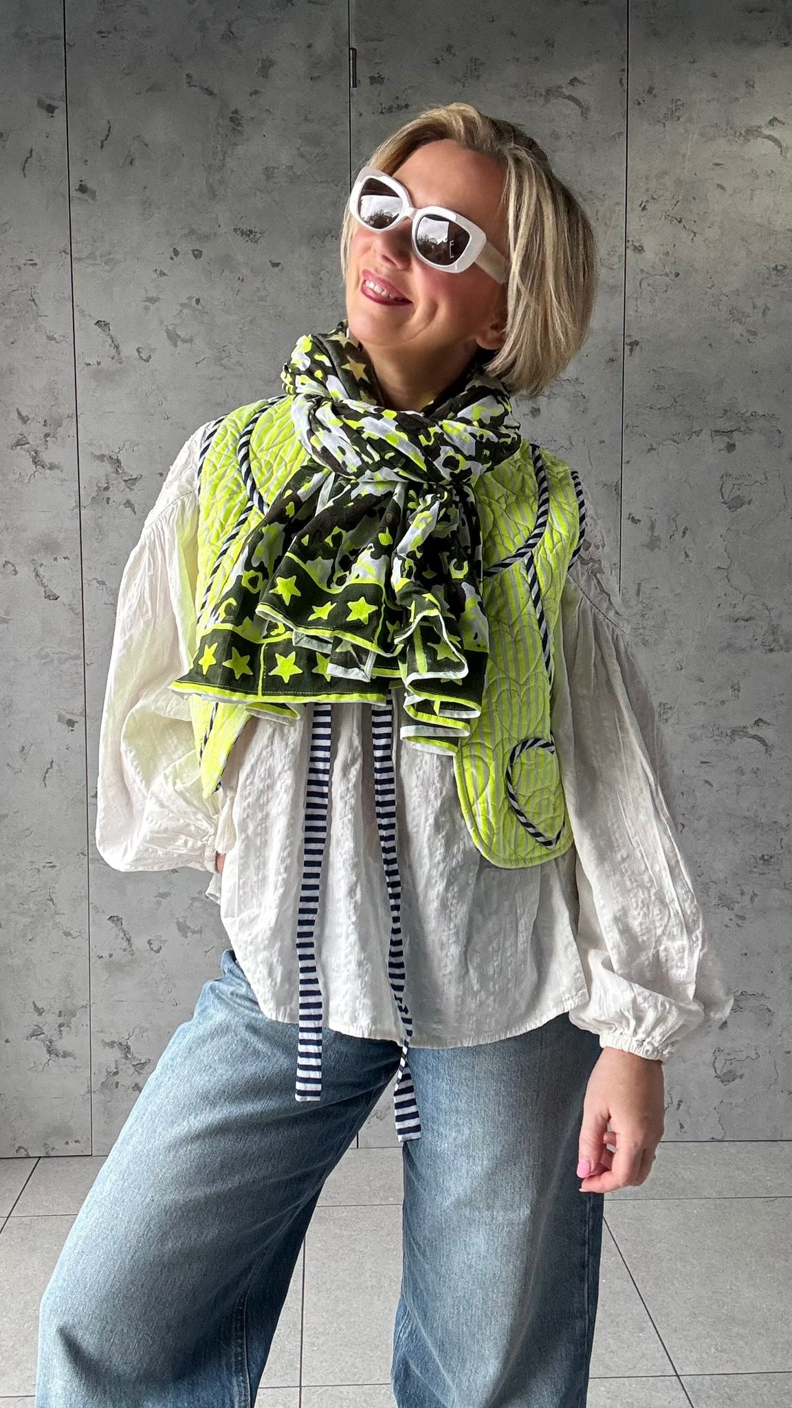 Quilted Waistcoat | Limoncello - Bombaby