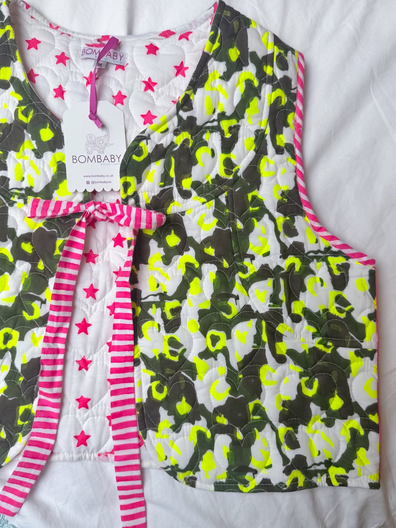 Quilted Waistcoat | Neon Camo - Bombaby