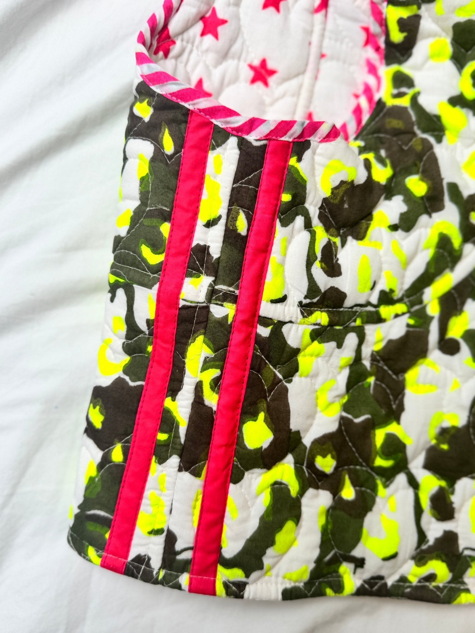 Quilted Waistcoat | Neon Camo - Bombaby