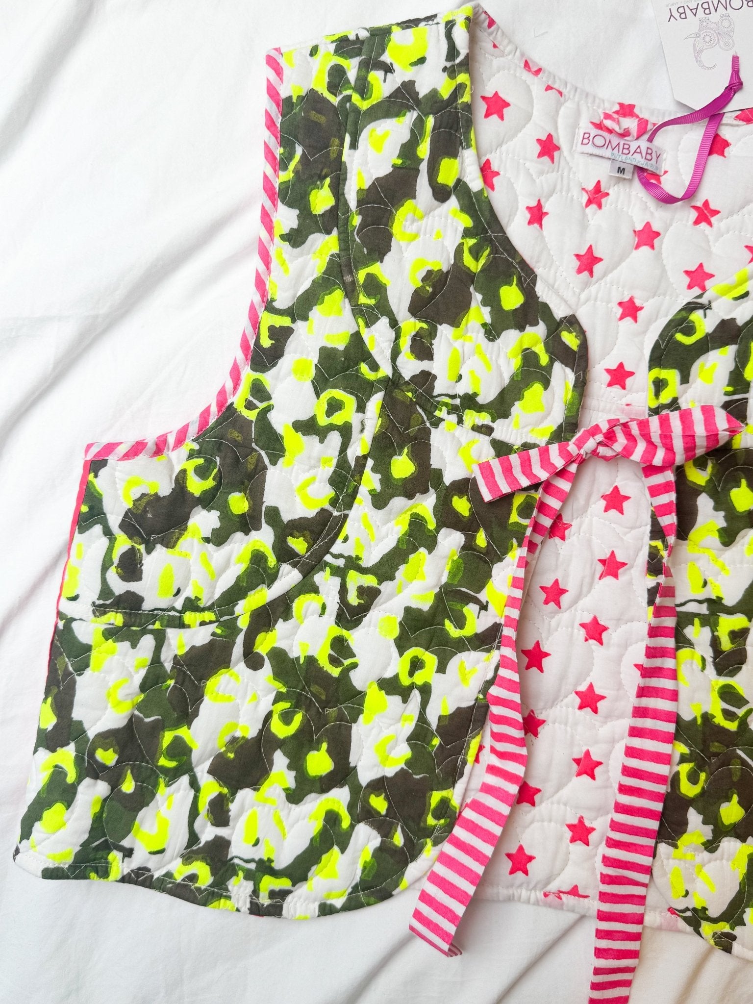 Quilted Waistcoat | Neon Camo - Bombaby