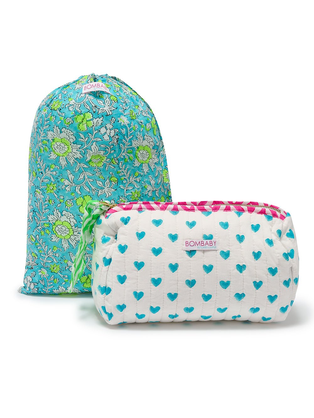 Quilted Wash Bag | Malibu Pop - Bombaby