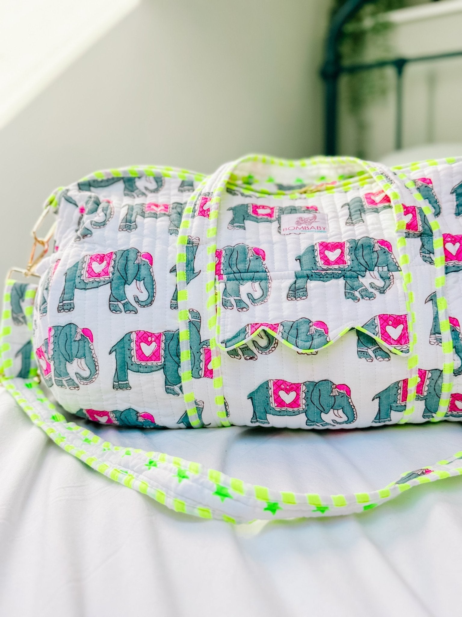 Quilted Weekend Bag | Elephantasy - Bombaby
