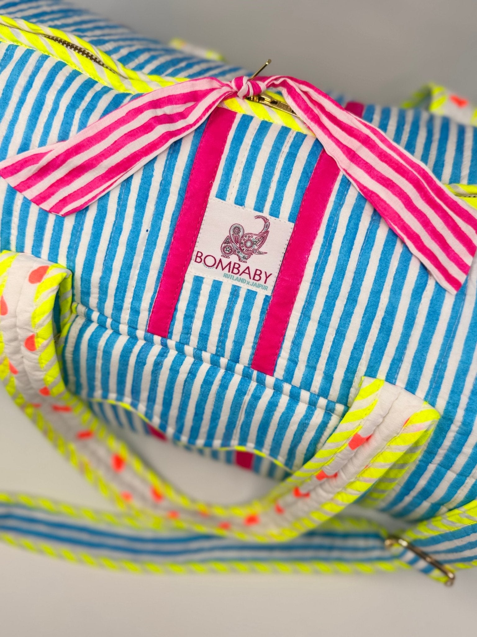 Quilted Weekend Bag | Malibu Pop - Bombaby