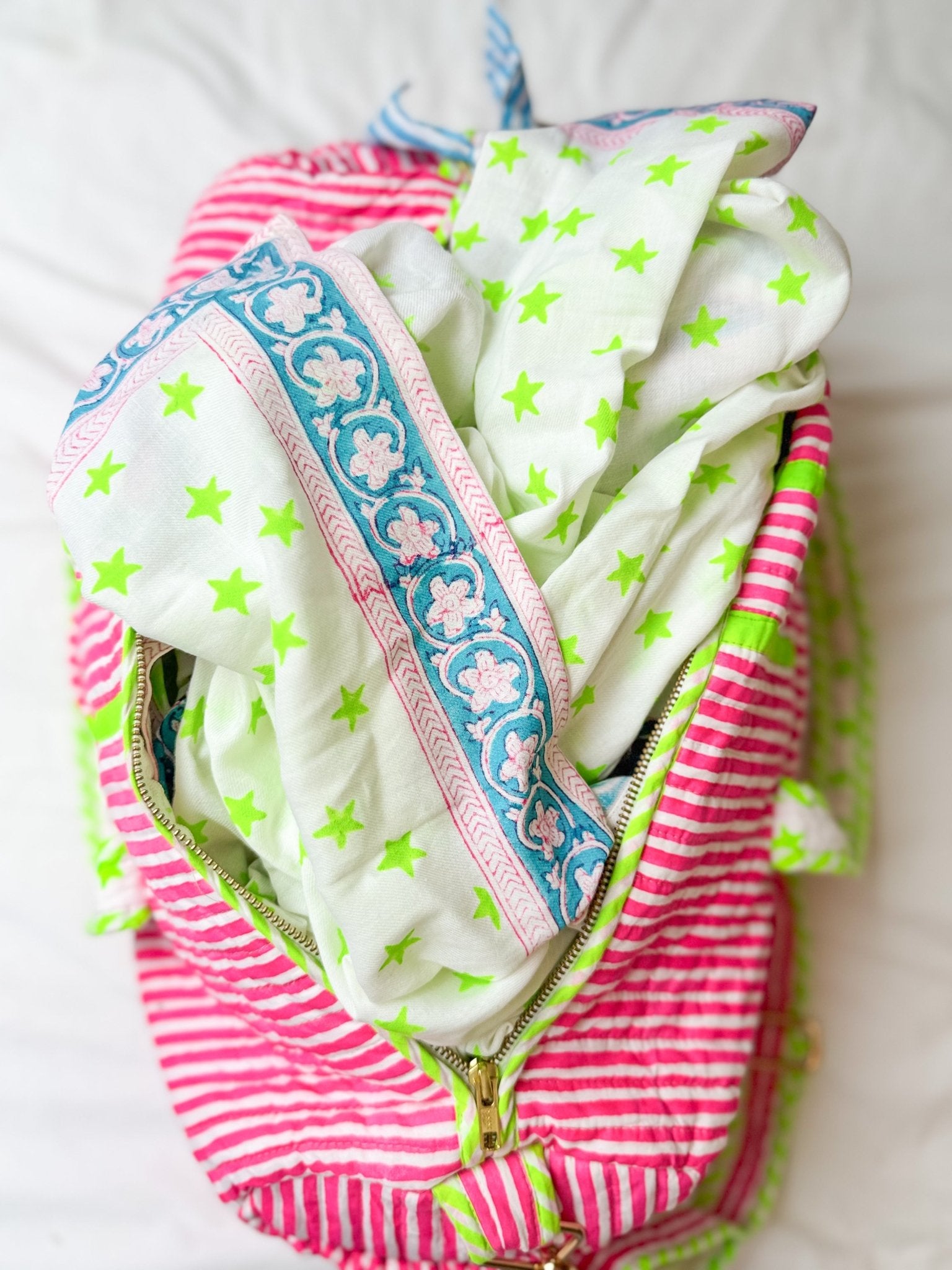 Quilted Weekend Bag | Sugar Rush - Bombaby