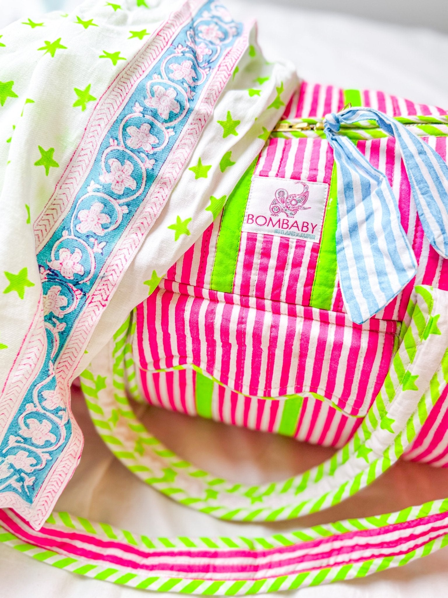 Quilted Weekend Bag | Sugar Rush - Bombaby