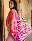 Quilted Zip Tote Bag | Elle - Bombaby