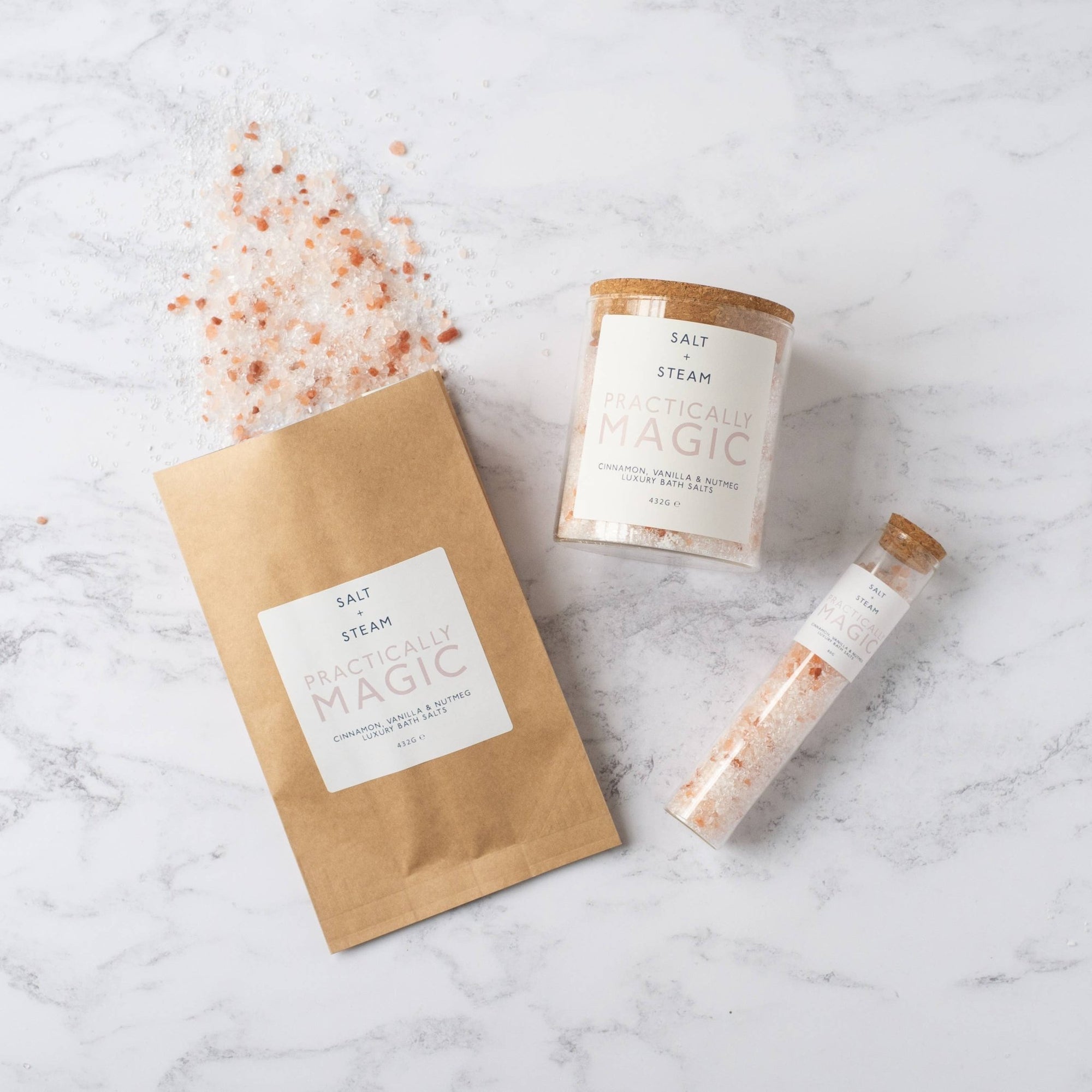 Salt + Steam Bath Salts | Practically Magic - Bombaby