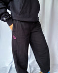 The Barrel Leg Rebel Joggers | Black PRE ORDER - Bombaby