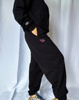 The Barrel Leg Rebel Joggers | Black PRE ORDER - Bombaby