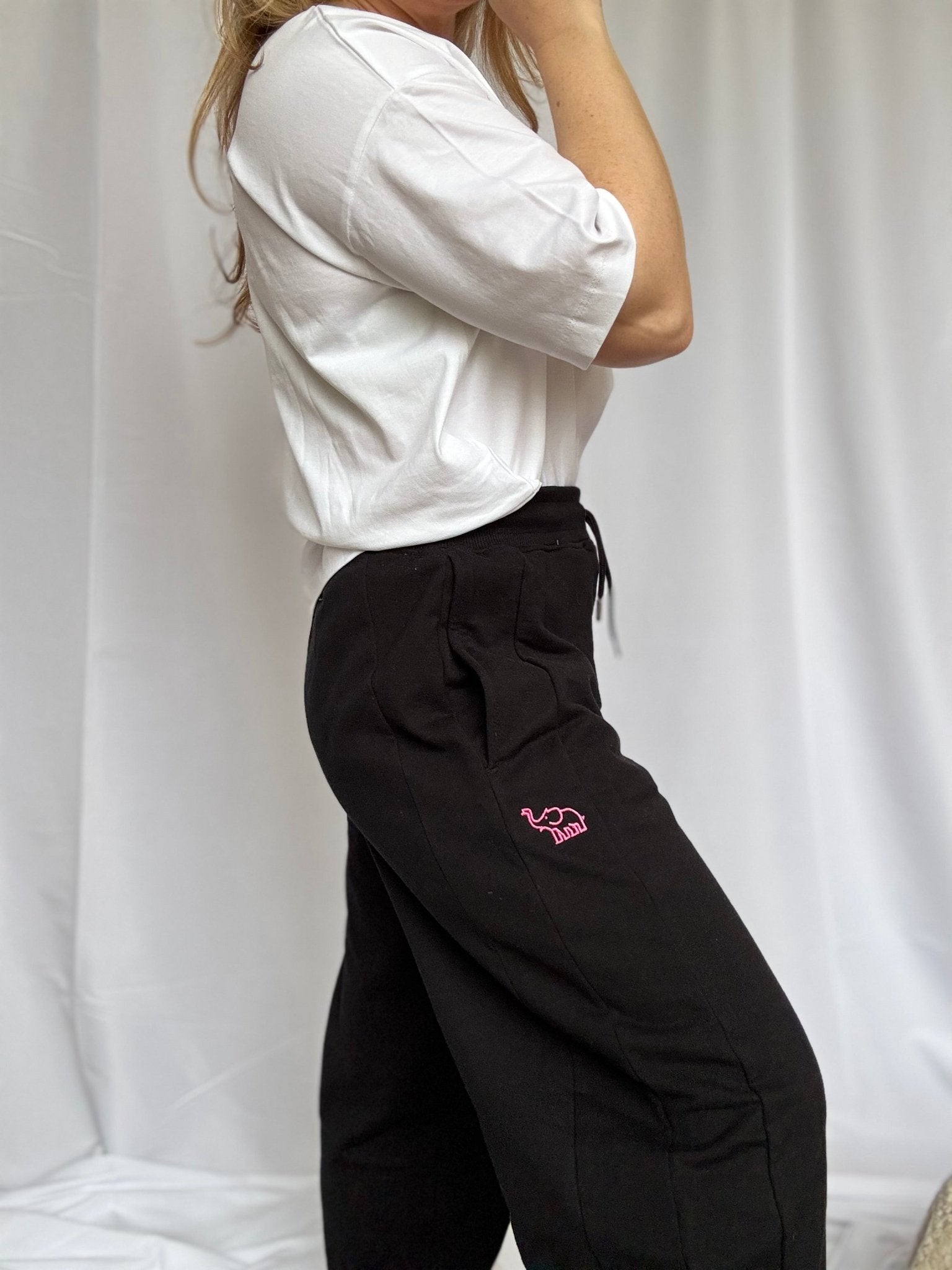 The Barrel Leg Rebel Joggers | Black PRE ORDER - Bombaby