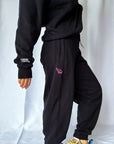 The Barrel Leg Rebel Joggers | Black PRE ORDER - Bombaby