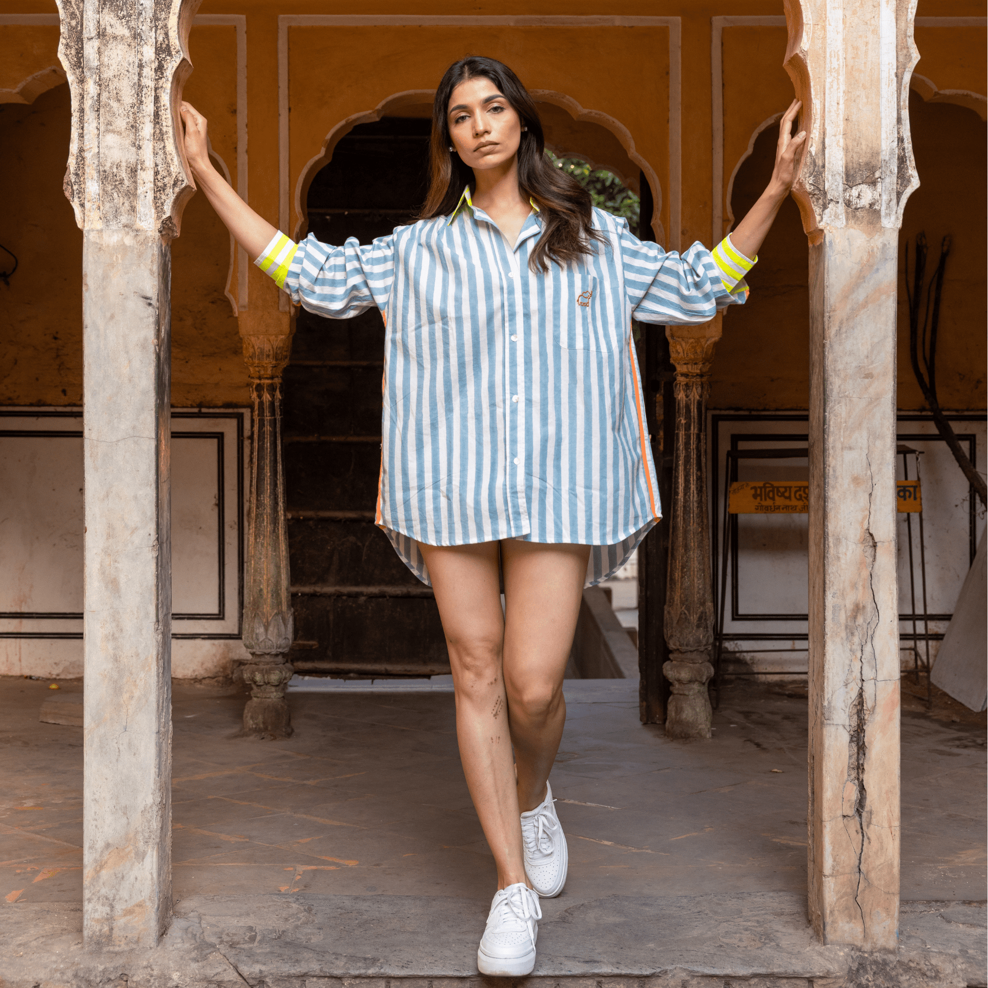 The Oversized Shirt | Mykonos Blue PRE ORDER - Bombaby