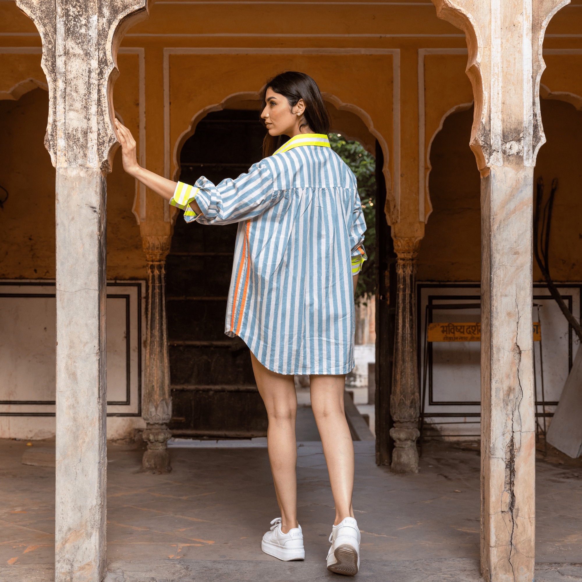 The Oversized Shirt | Mykonos Blue PRE ORDER - Bombaby