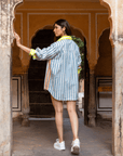 The Oversized Shirt | Mykonos Blue PRE ORDER - Bombaby