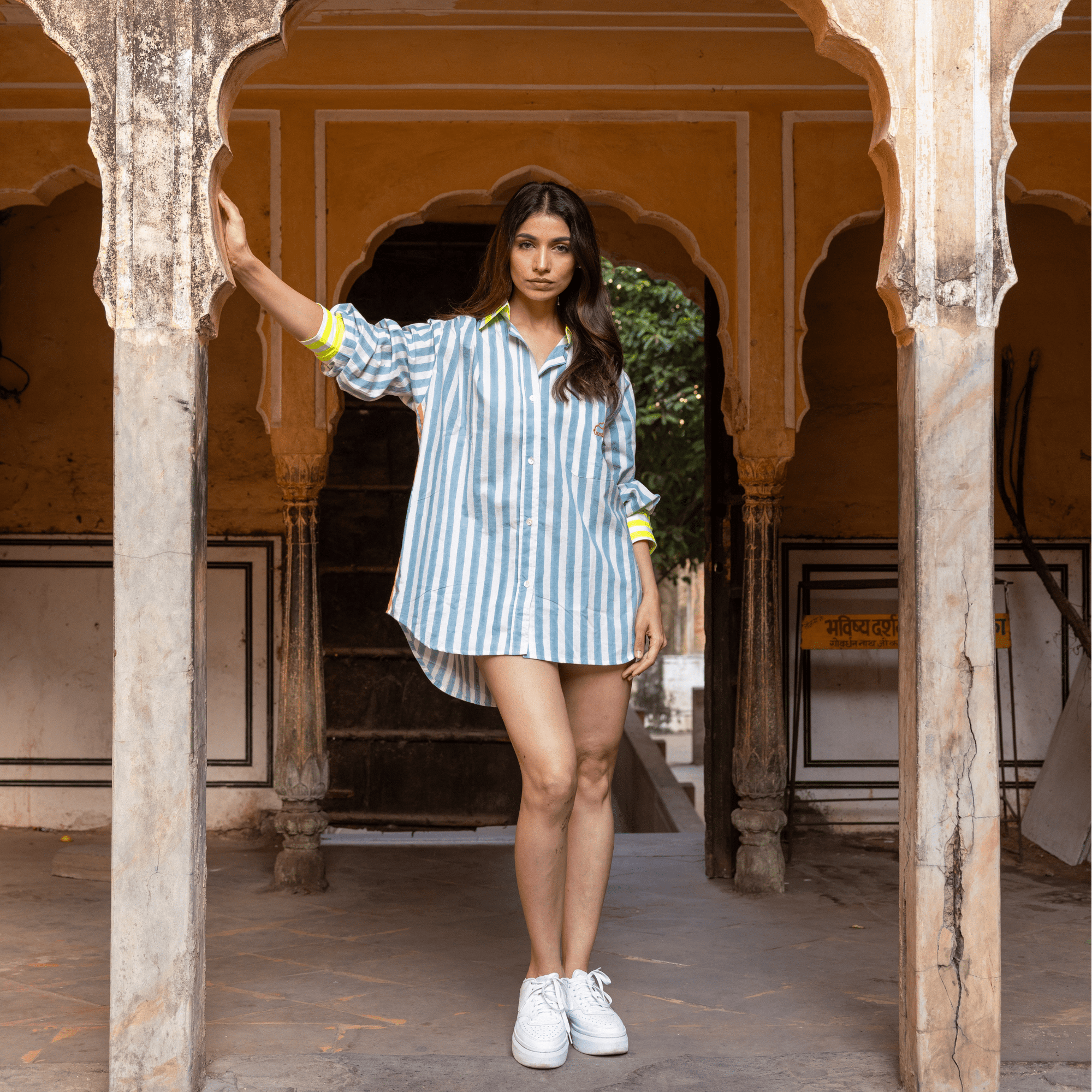 The Oversized Shirt | Mykonos Blue PRE ORDER - Bombaby