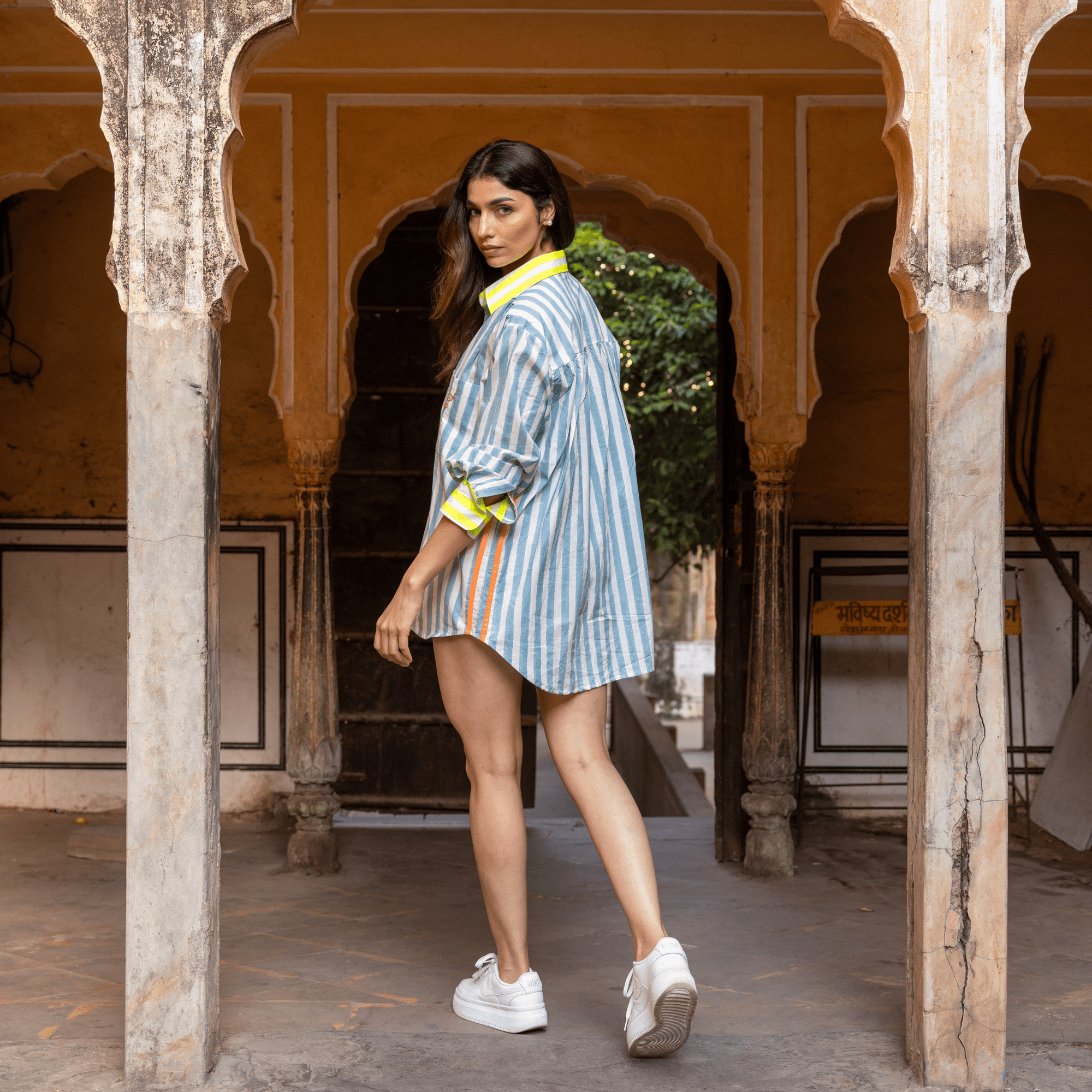 The Oversized Shirt | Mykonos Blue PRE ORDER - Bombaby