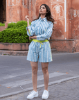 The Pop Shirt | Mykonos Blue PRE ORDER - Bombaby