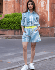 The Pop Shirt | Mykonos Blue PRE ORDER - Bombaby