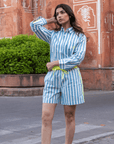 The Pop Shirt | Mykonos Blue PRE ORDER - Bombaby