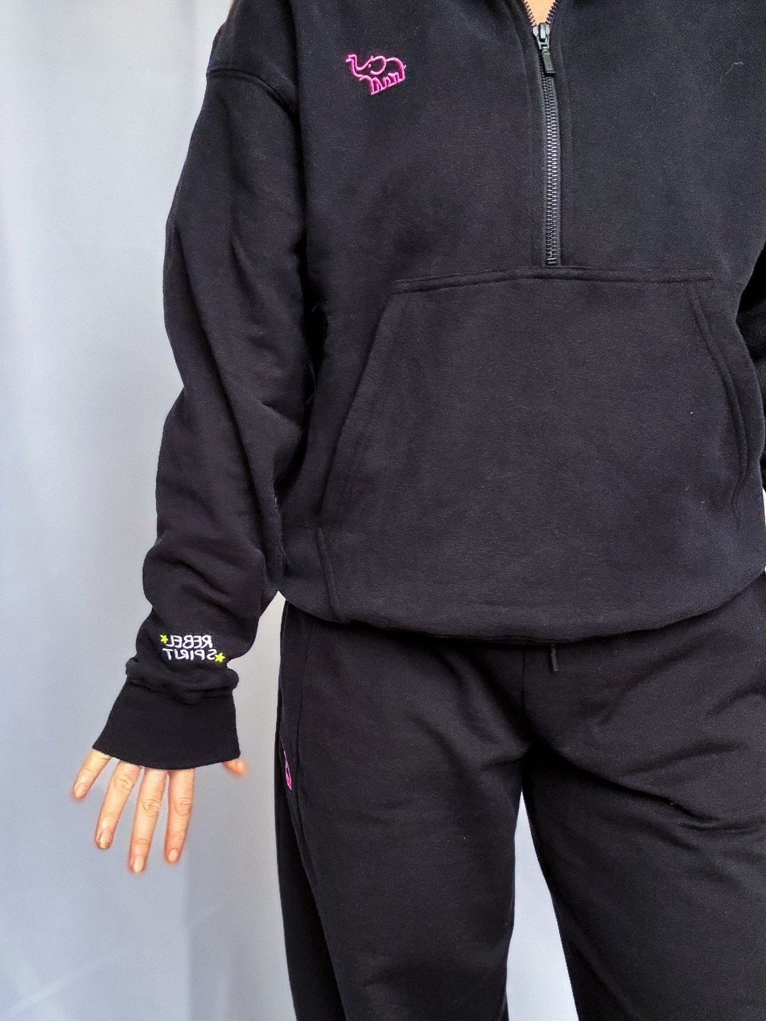 The Rebel Hoodie | Sueded Black PRE ORDER - Bombaby