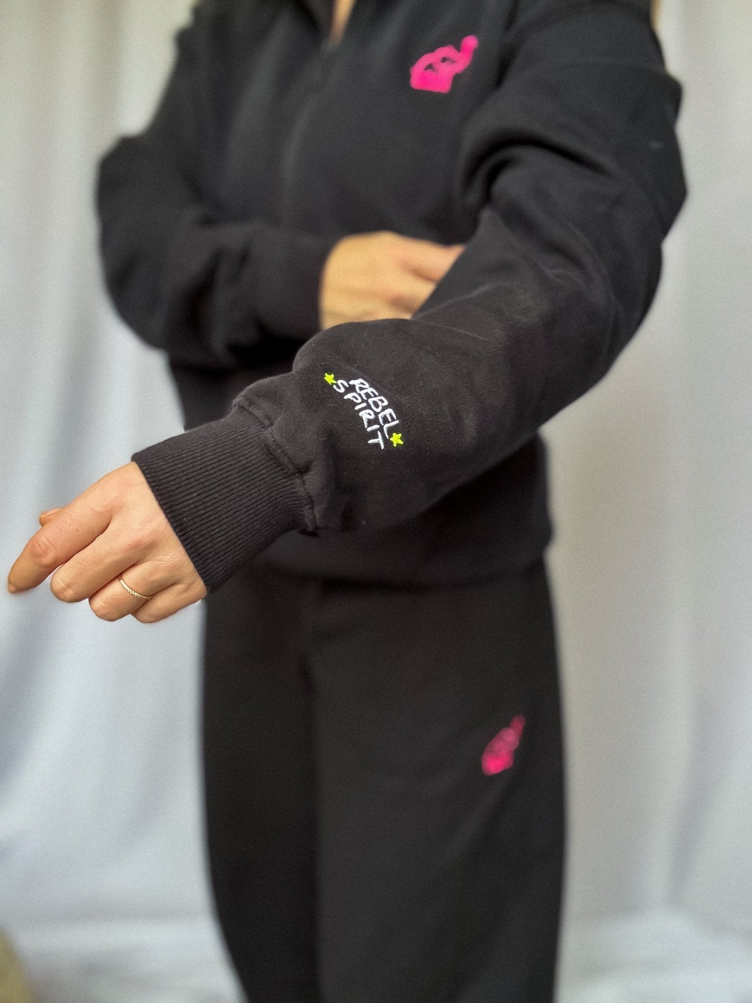 The Rebel Hoodie | Sueded Black PRE ORDER - Bombaby