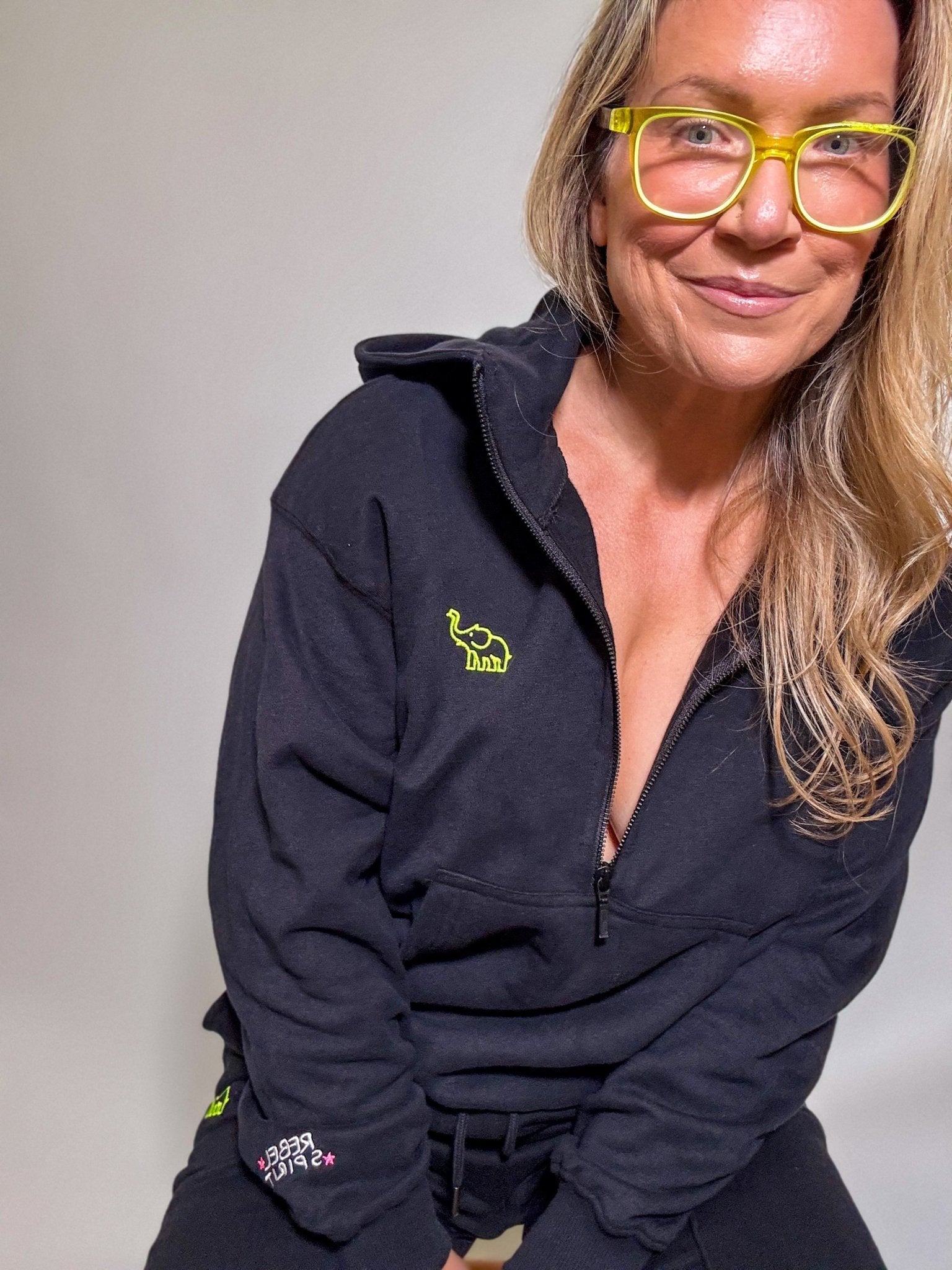 The Rebel Hoodie | Sueded Black - Bombaby