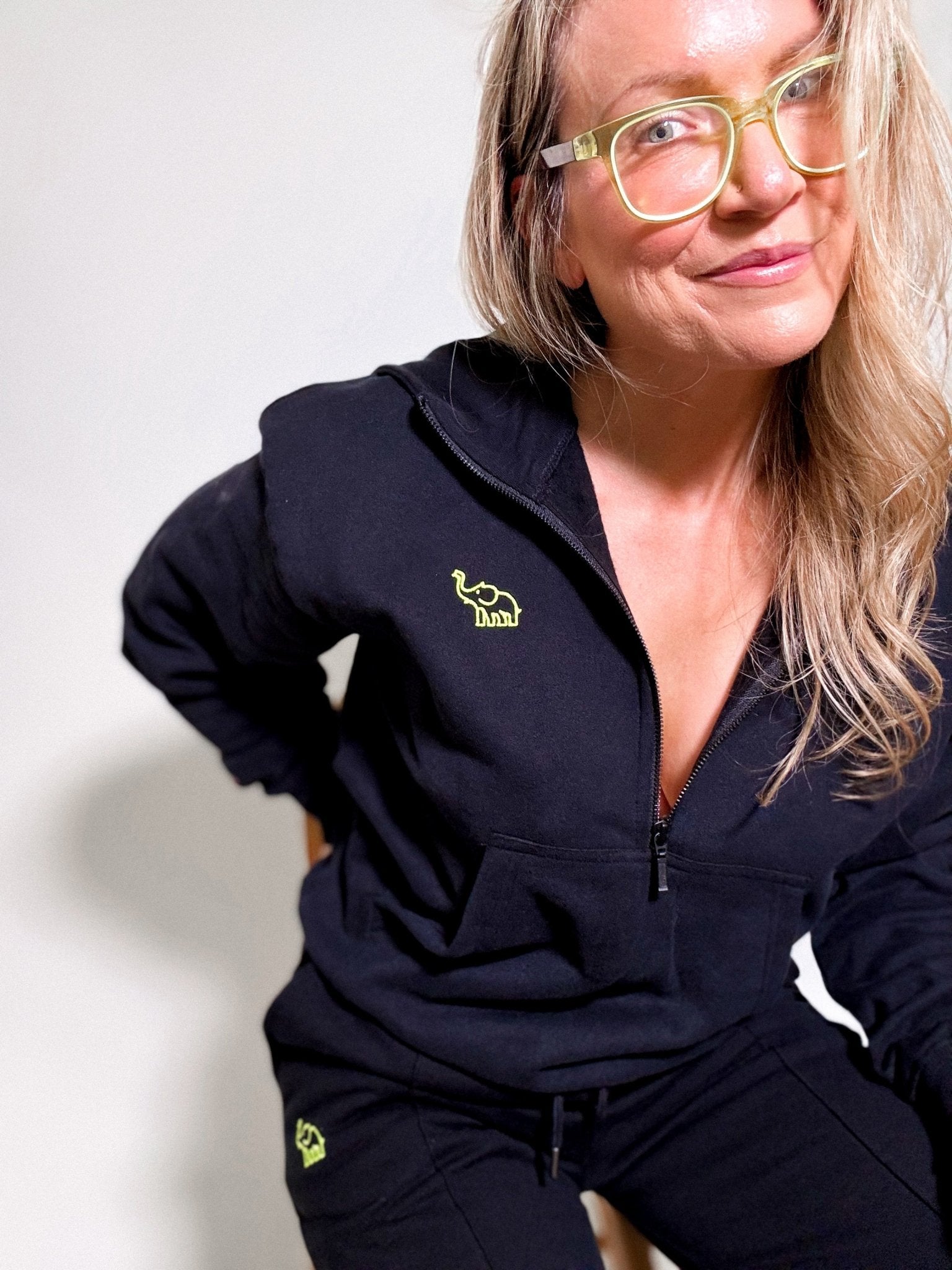 The Rebel Hoodie | Sueded Black - Bombaby