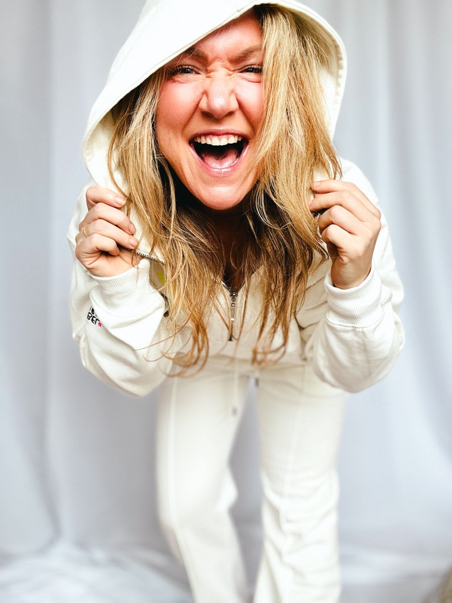 The Rebel Hoodie | Sueded Off - White PRE ORDER - Bombaby