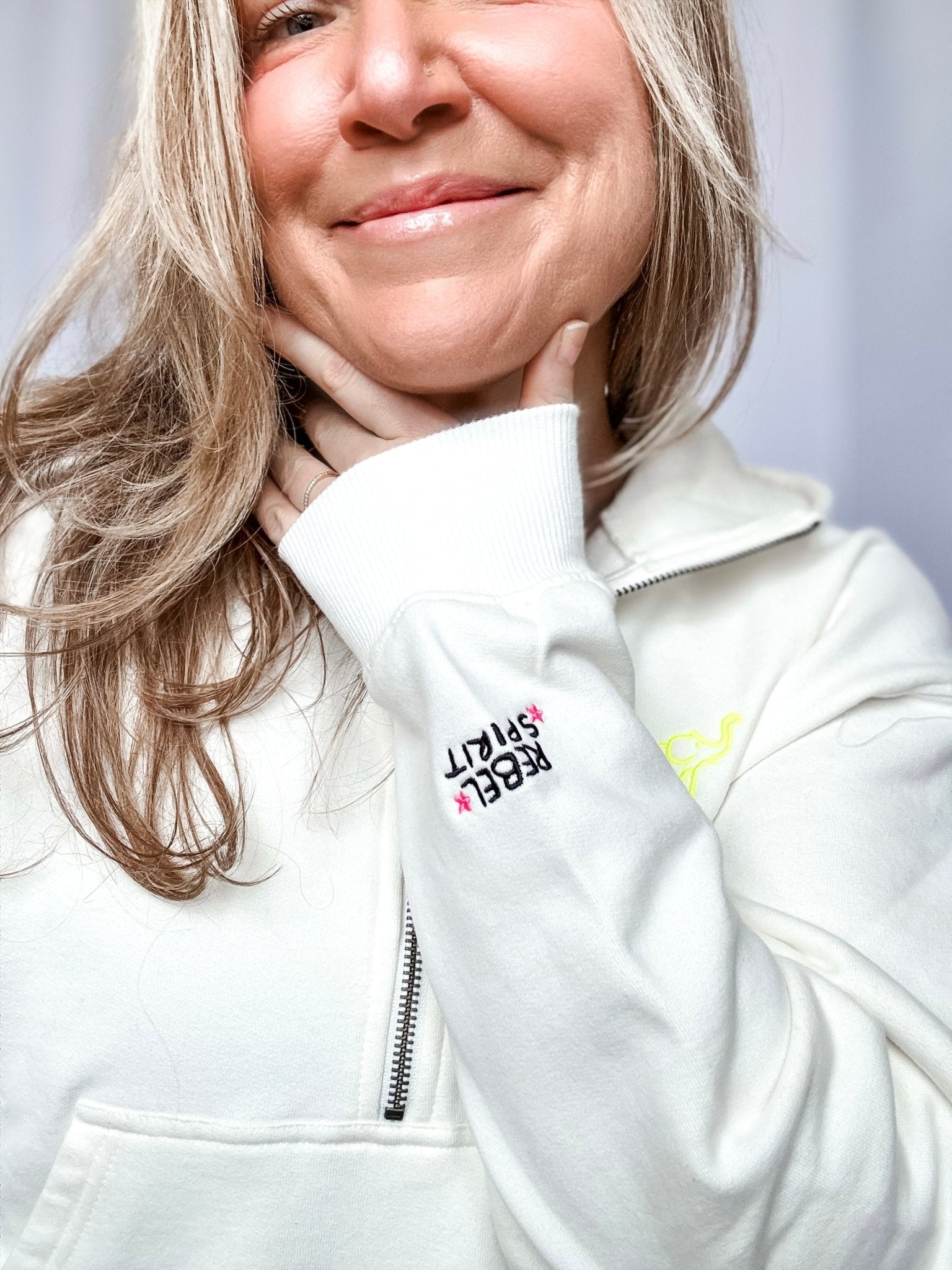 The Rebel Hoodie | Sueded Off - White PRE ORDER - Bombaby