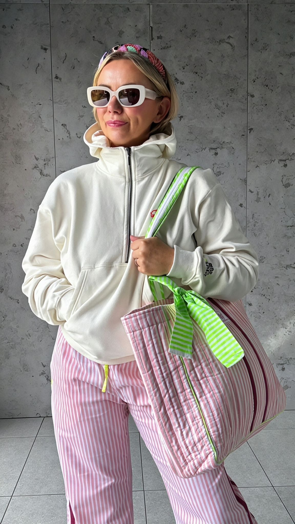 The Rebel Hoodie | Sueded Off - White - Bombaby